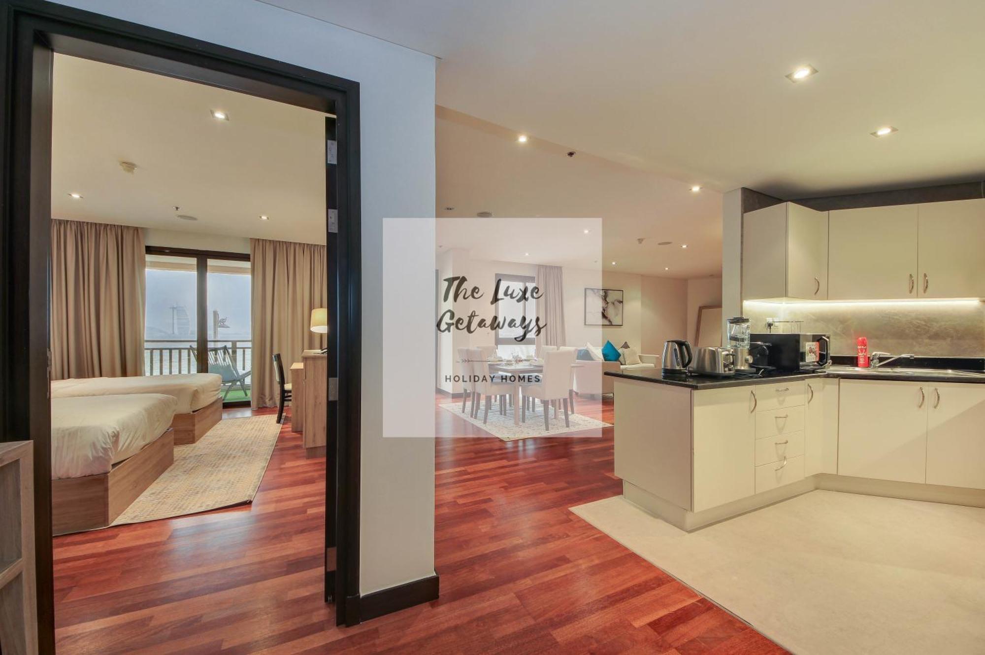 Luxe Getaways Royal Amwaj Palm Jumeirah Resort Apartment Holiday Home Dubaj Zewnętrze zdjęcie